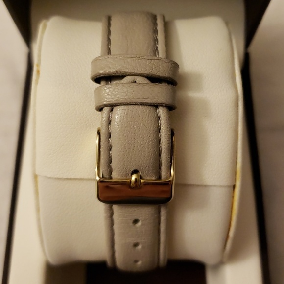 Anne Klein Gray Leather Watch - Picture 2 of 3